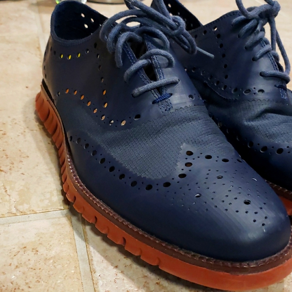 COLE HAAN ZERO GRAND Size 10.5 Navy Blue